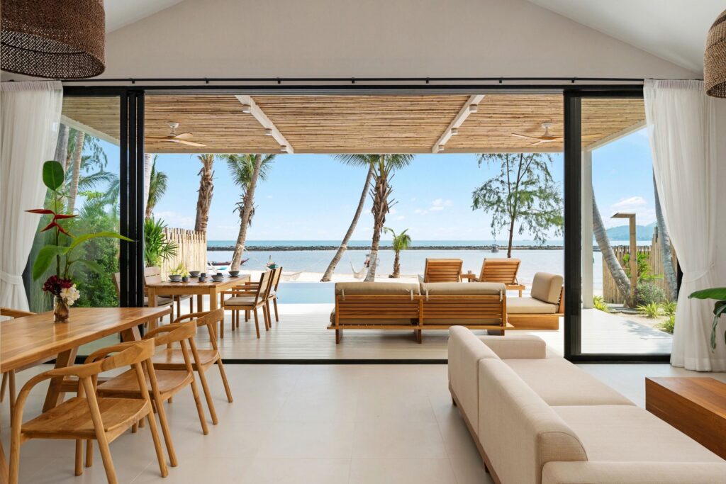 Sleek and modern open space luxury villa